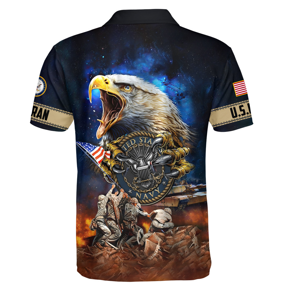 Navy Veteran AOP Polo – Classic Military Veteran Shirt Navy Veteran AOP Polo – Classic Military Veteran Shirt