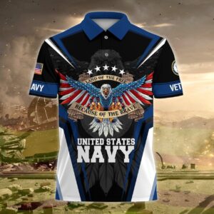 U.S. Navy Veteran Polo Shirt AOP – Honor the Service