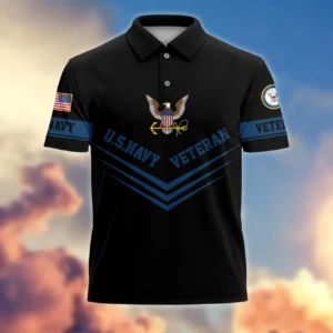 U.S. Navy Veteran AOP Polo Shirt for Navy Fans & Veterans