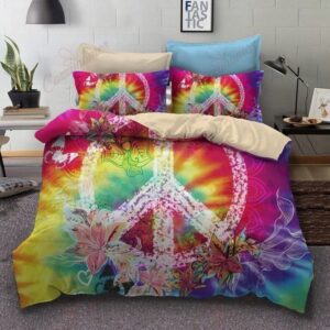 Hippie 4PCS Bedding Set – Freedom Inspired Color Bedding