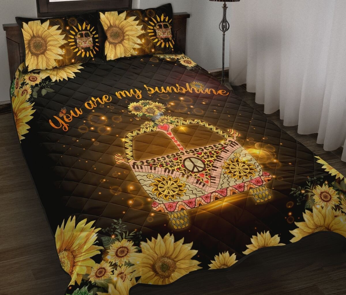 Hippie Quilt Bedding Set – Peaceful Freedom Bedding Style Hippie Quilt Bedding Set – Peaceful Freedom Bedding Style