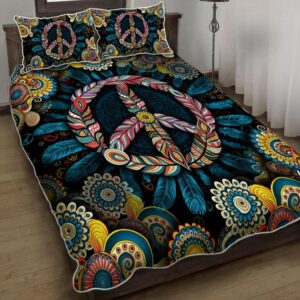 Hippie Quilt Bedding Set – Colorful Free Living Bedding