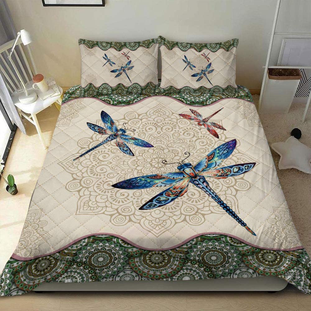 Hippie Quilt Bedding Set – Freedom Mood Quilted Bedspread Hippie Quilt Bedding Set – Freedom Mood Quilted Bedspread