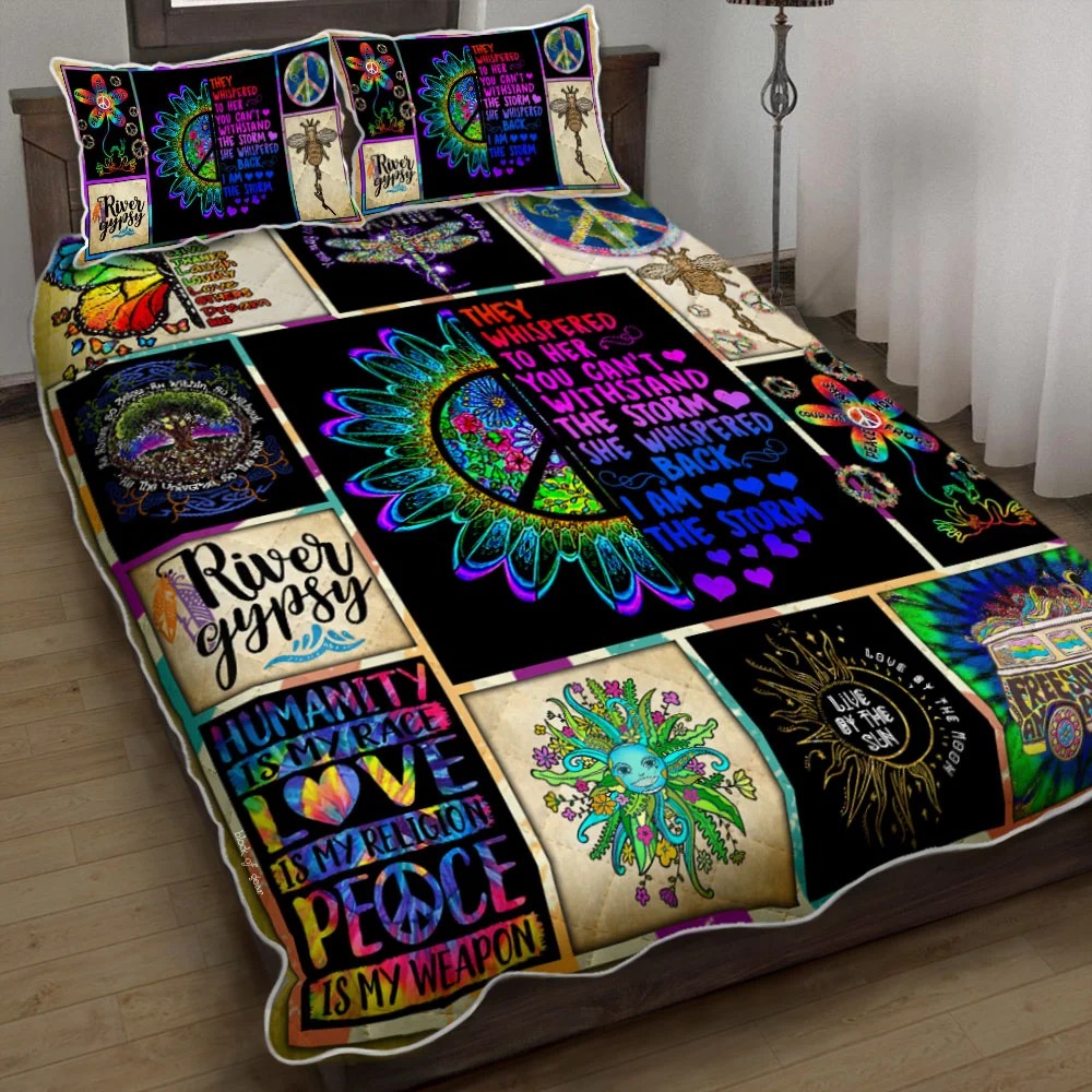 Hippie Quilt Bedding Set – Freedom Feel Bedroom Quilt Hippie Quilt Bedding Set – Freedom Feel Bedroom Quilt