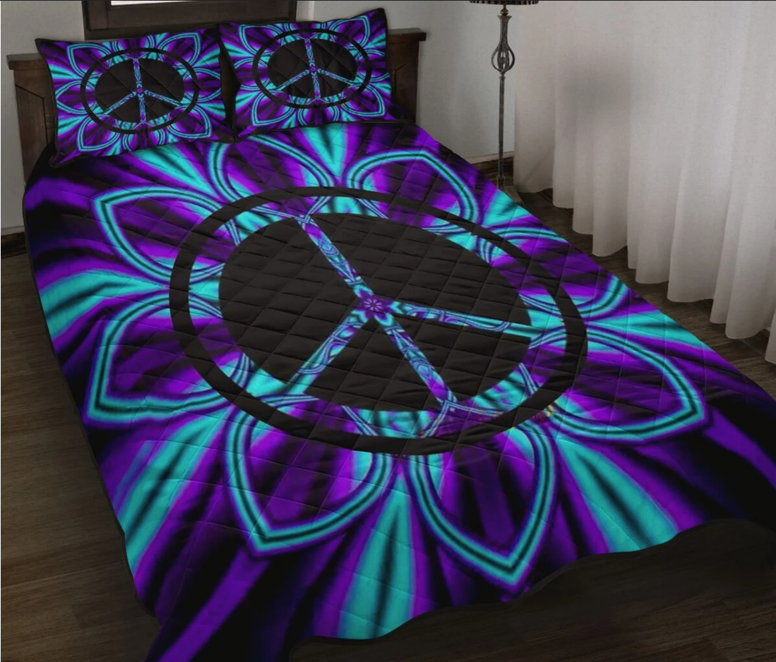 Hippie Quilt Bedding Set – Open Spirit Quilted Bedding Hippie Quilt Bedding Set – Open Spirit Quilted Bedding