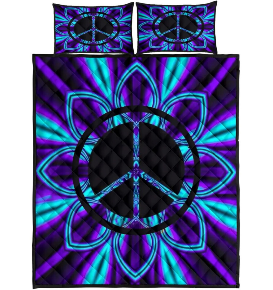 Hippie Quilt Bedding Set – Open Spirit Quilted Bedding Hippie Quilt Bedding Set – Open Spirit Quilted Bedding