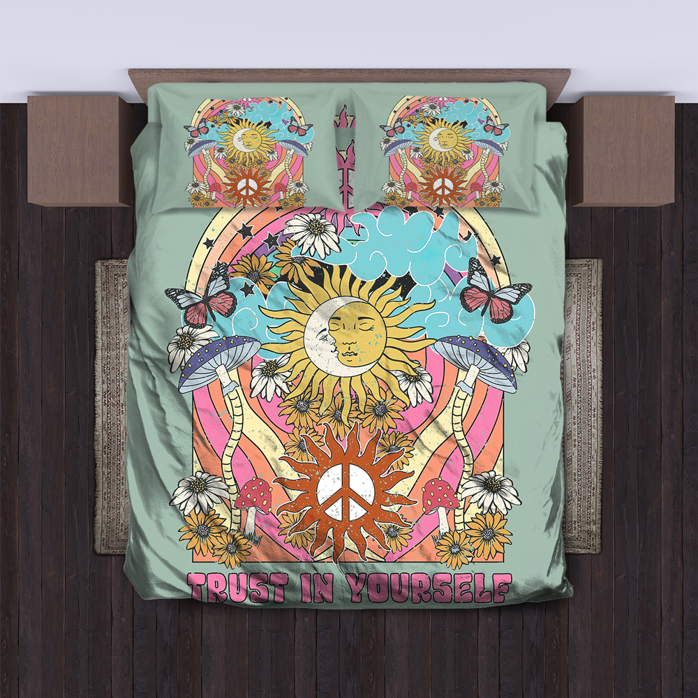 Hippie 4PCS Bedding Set – Expressive Color Bedding Collection Hippie 4PCS Bedding Set – Expressive Color Bedding Collection