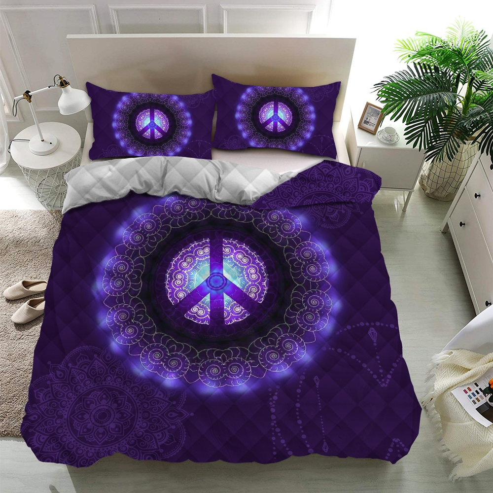 Hippie Quilt Bedding Set – Colorful Free Spirit Bedding Hippie Quilt Bedding Set – Colorful Free Spirit Bedding