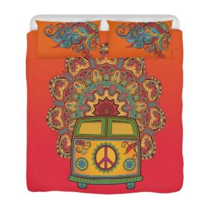 Hippie 4PCS Bedding Set – Color & Freedom Bedding Style 1 download 2024 11 04T093006.535.jpeg