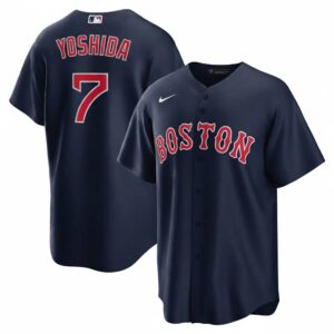Boston Red Sox Navy Blue Custom 3D All Over Print Baseball Jersey
