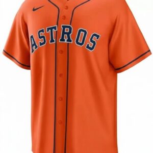 Houston Astros Orange Personalized Baseball Jersey – Exclusive Fan Edition front