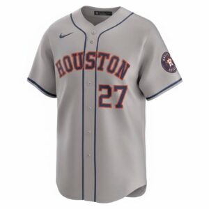 Houston Astros Gray Personalized Full All Over Print Fan Baseball Jersey front