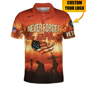 A Respectful Polo Shirt for Retired U.S. Veterans