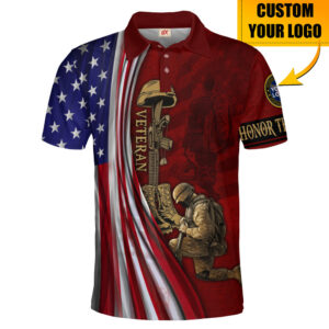 Patriotic Polo Shirt Inspired by US Veteran Service