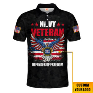 Comfort-Focused US Veteran Polo Shirt