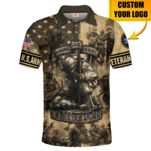 Understated Polo Shirt Honoring U.S. Veteran Pride