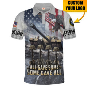 Minimalist Polo Shirt Honoring US Veteran Service