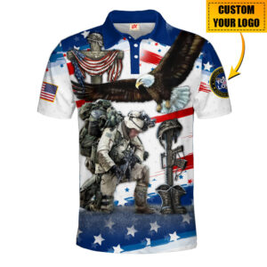 US Veteran Polo Shirt with Clean Classic Look