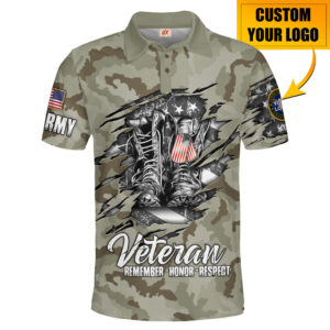 Polo Shirt Celebrating U.S. Veteran Identity
