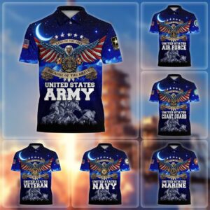 US Veteran Polo Shirt with Subtle Military Touch