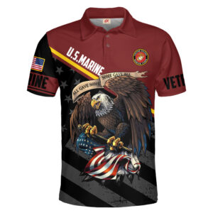 A Thoughtful USMC Veteran Polo Shirt for Everyday Wear
