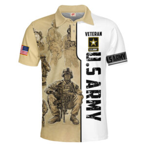 Timeless Polo Shirt Honoring Army Veteran Service