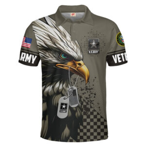 Casual Yet Meaningful Army Veteran Polo Shirt