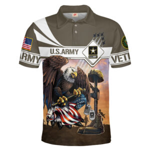 A Proud Statement Polo Shirt for US Army Veterans
