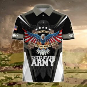 US Army Veteran Polo Shirt for Everyday Wear