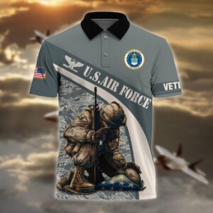 Casual Yet Meaningful Air Force Veteran Polo Shirt