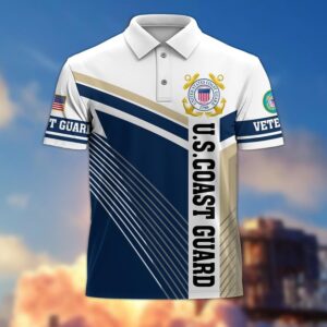 Timeless Polo Shirt Honoring Coast Guard Veteran Service