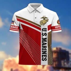 Honor the Service with a Marine Corps Veteran Polo Shirt