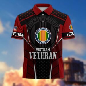 Premium Vietnam Veteran Polo Shirt, Gifts For US Veterans, Gifts On Father’s Day, Independence Day, Armed Forces Day, Veterans Day, Memorial Day