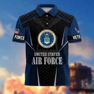 Premium US Air Force Polo Shirt, Gifts For US Veterans, Gifts On Father’s Day, Independence Day, Armed Forces Day, Veterans Day, Memorial Day