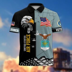 Premium US Air Force Polo Shirt, Gifts For US Veterans, Gifts On Father’s Day, Independence Day, Armed Forces Day, Veterans Day, Memorial Day