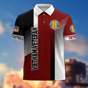 Premium Vietnam Veteran Polo Shirt, Gifts For US Veterans, Gifts On Father’s Day, Independence Day, Armed Forces Day, Veterans Day, Memorial Day