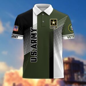 Premium US Army Polo Shirt, Gifts For US Veterans, Gifts On Father’s Day, Independence Day, Armed Forces Day, Veterans Day, Memorial Day