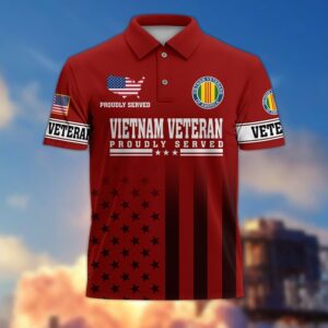 Premium Vietnam Veteran Polo Shirt, Gifts For US Veterans, Gifts On Father’s Day, Independence Day, Armed Forces Day, Veterans Day, Memorial Day