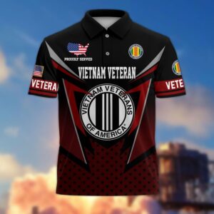 Premium Vietnam Veteran Polo Shirt, Gifts For US Veterans, Gifts On Father’s Day, Independence Day, Armed Forces Day, Veterans Day, Memorial Day UXVET168-MC