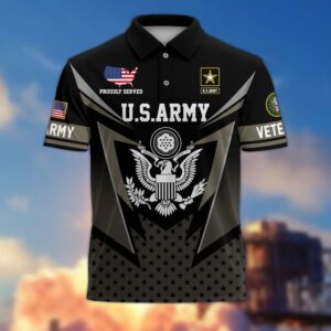 Premium US Army Polo Shirt, Gifts For US Veterans, Gifts On Father’s Day, Independence Day, Armed Forces Day, Veterans Day, Memorial Day
