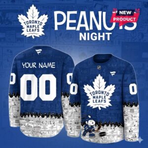 Toronto Maple Leafs Custom Peanuts Snoopy Hockey Jersey