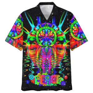 Hippie Hawaiian Shirt Retro 70s Vacation Beach Style NV-HIPPIE-07