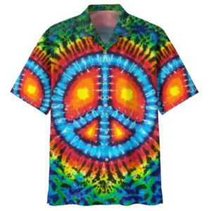 Hippie Hawaiian Shirt Psychedelic Retro Vacation Style DBA-1503-HP-04