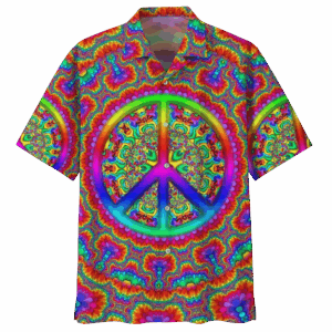 Hippie Hawaiian Shirt Retro Summer Party Style DBA-1103-HP-05