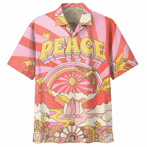 Hippie Hawaiian Shirt Groovy Retro Festival Style DBA-1503-HP-01