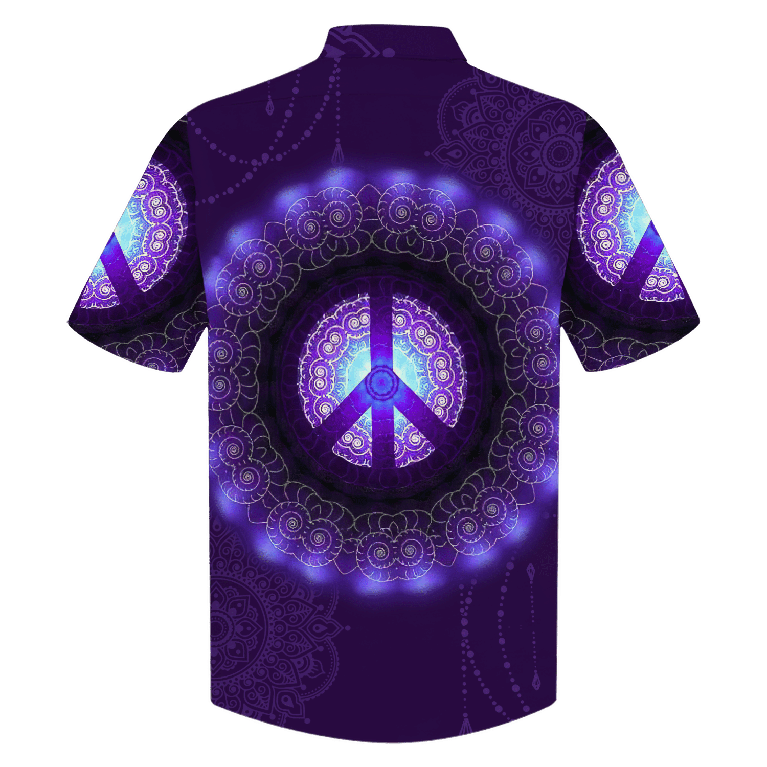 Hippie Hawaiian Shirt Vintage Peace Love Summer Style DBA-1103-HP-06 Hippie Hawaiian Shirt Vintage Peace Love Summer Style DBA-1103-HP-06