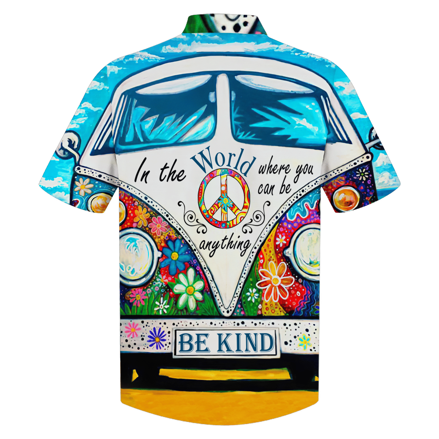 Hippie Hawaiian Shirt Vintage Festival Summer Style DBA-1103-HP-01 Hippie Hawaiian Shirt Vintage Festival Summer Style DBA-1103-HP-01