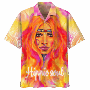 Hippie Hawaiian Shirt Groovy Retro Summer Style HBL-HP-17