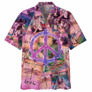 Hippie Hawaiian Shirt Retro Summer Vacation Style HBL-HP-14