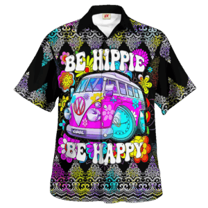 Hippie Hawaiian Shirt Psychedelic Summer Festival Style NV-HP-29